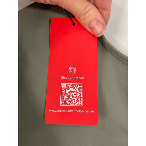 The Gym People Women's Sage Green V Neck Crop Tank Top Size S - Picture 3 of 8